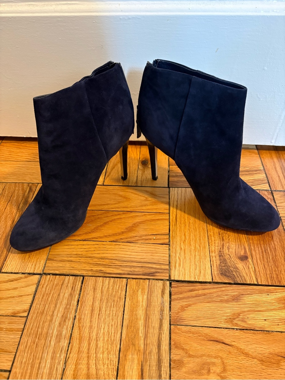 Sam Edelman Black Suede Stiletto Ankle Booties